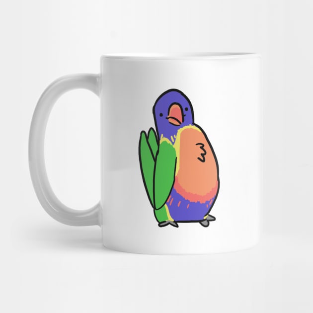 Rainbow Lorikeet by Jossly_Draws